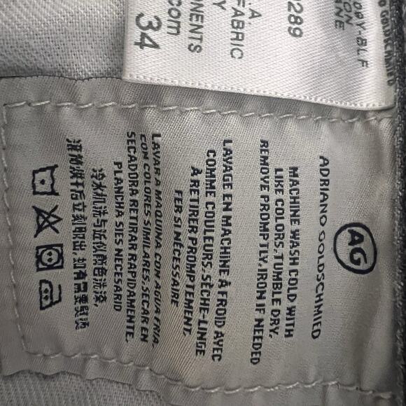 AG Men's The Graduate Tailored Leg Jeans Black Sz 34 - Picture 13 of 15